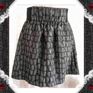 BCX Trendy 3D Pattern Gray Skirt